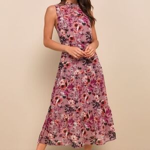Lulu's floral midi dress